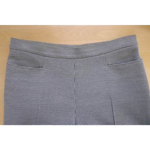 AKRIS PUNTO Mara Houndstooth Stretch Jersey Ankle Pintuck Trouser Pant 4 36 $495 - Picture 4 of 12